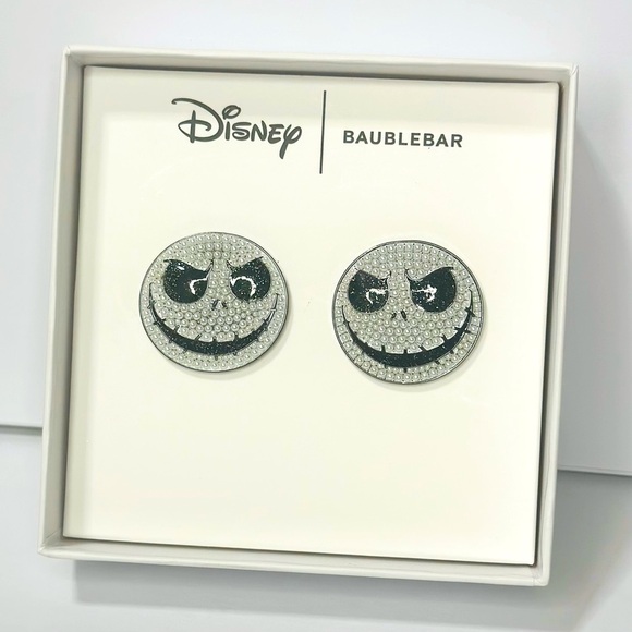 Disney Jewelry - Disney Baublebar Jack Skellington Stud Earrings Before Christmas